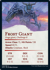 Frost Giant Art Card (Gold-Stamped Signature) [Dungeons & Dragons: Adventures in the Forgotten Realms Art Series] | Yard's Games Ltd