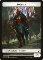 Dragon // Soldier Double-Sided Token [Commander Legends Tokens] | Yard's Games Ltd