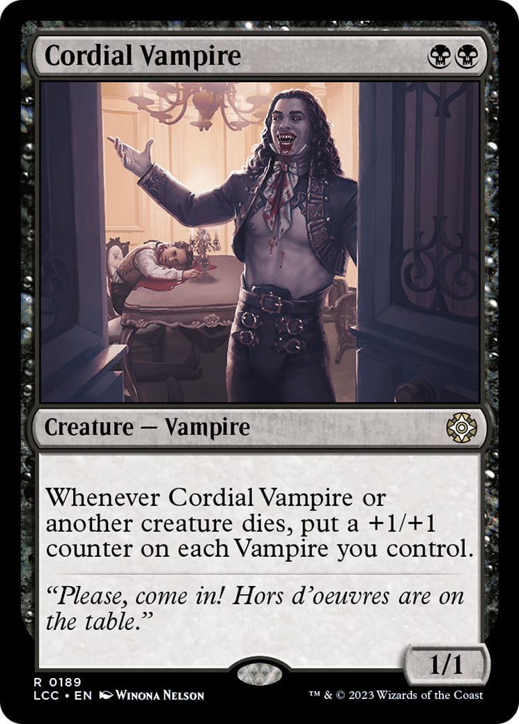 Cordial Vampire [The Lost Caverns of Ixalan Commander] | Yard's Games Ltd