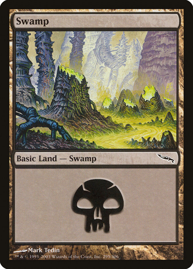 Swamp (295) [Mirrodin] | Yard's Games Ltd