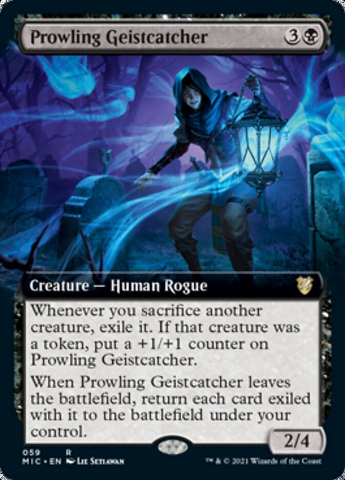 Prowling Geistcatcher (Extended Art) [Innistrad: Midnight Hunt Commander] | Yard's Games Ltd