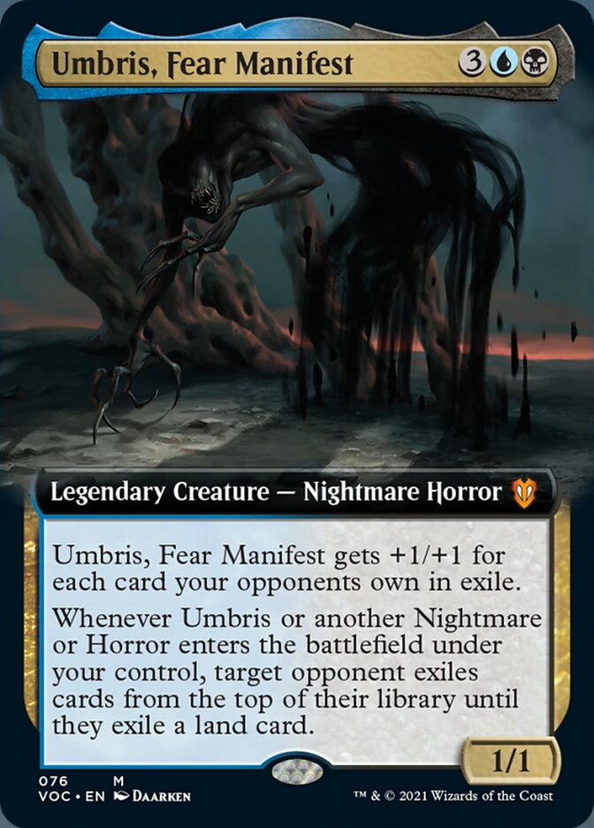 Umbris, Fear Manifest (Extended Art) [Innistrad: Crimson Vow Commander] | Yard's Games Ltd