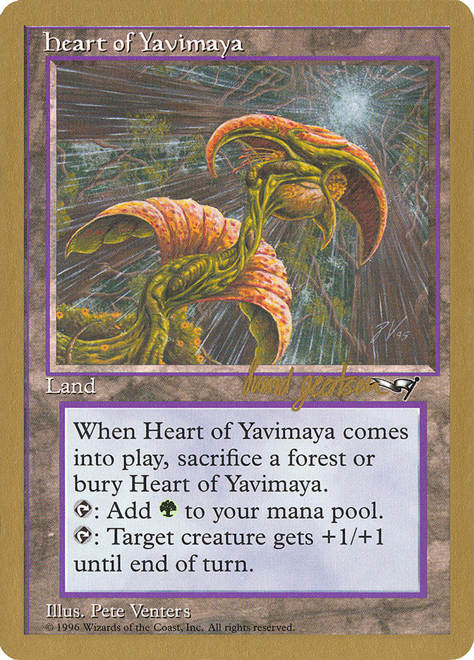 Heart of Yavimaya (Svend Geertsen) [World Championship Decks 1997] | Yard's Games Ltd