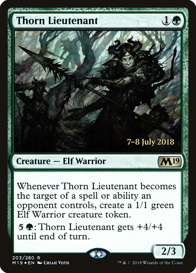 Thorn Lieutenant [Core Set 2019 Prerelease Promos] | Yard's Games Ltd