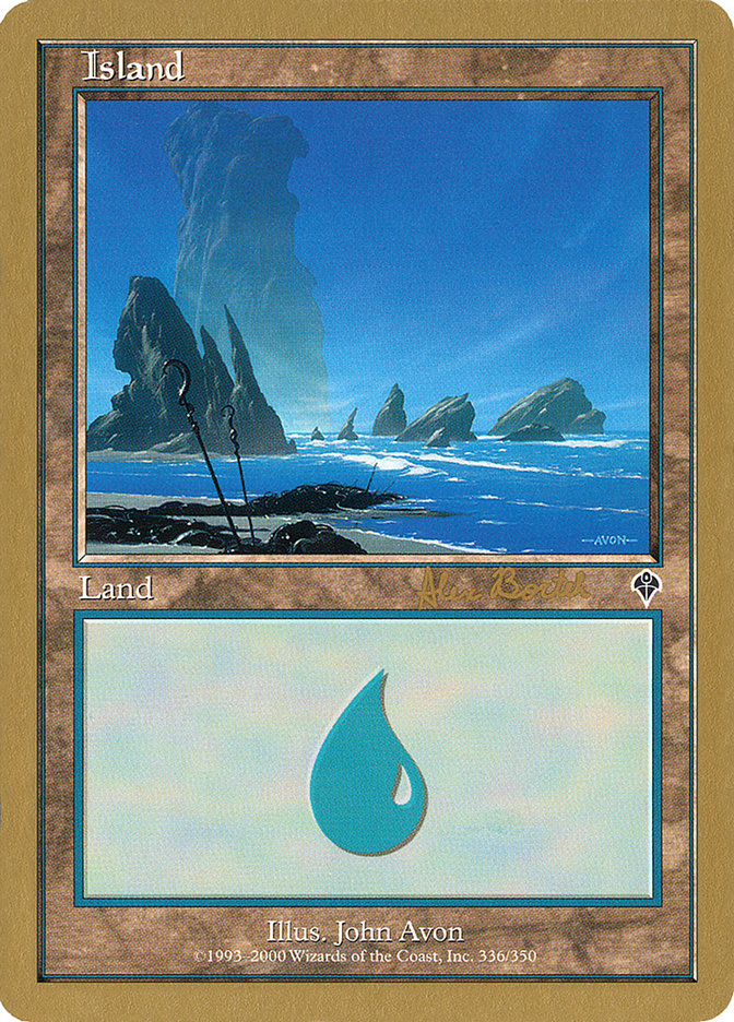 Island (ab336a) (Alex Borteh) [World Championship Decks 2001] | Yard's Games Ltd