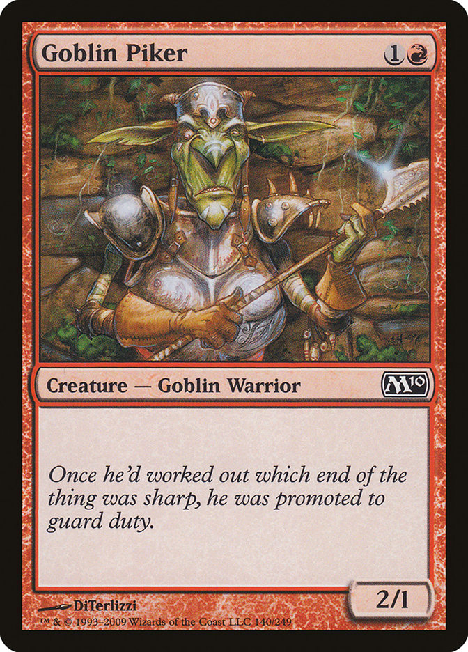 Goblin Piker [Magic 2010] | Yard's Games Ltd