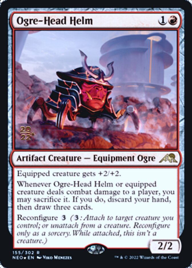 Ogre-Head Helm [Kamigawa: Neon Dynasty Prerelease Promos] | Yard's Games Ltd