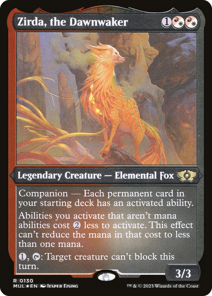 Zirda, the Dawnwaker (Foil Etched) [Multiverse Legends] | Yard's Games Ltd