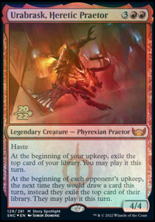 Urabrask, Heretic Praetor [Streets of New Capenna Prerelease Promos] | Yard's Games Ltd