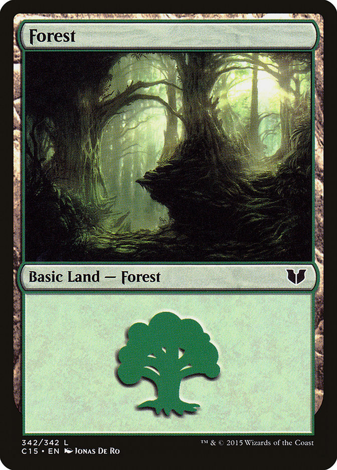 Forest (342) [Commander 2015] | Yard's Games Ltd