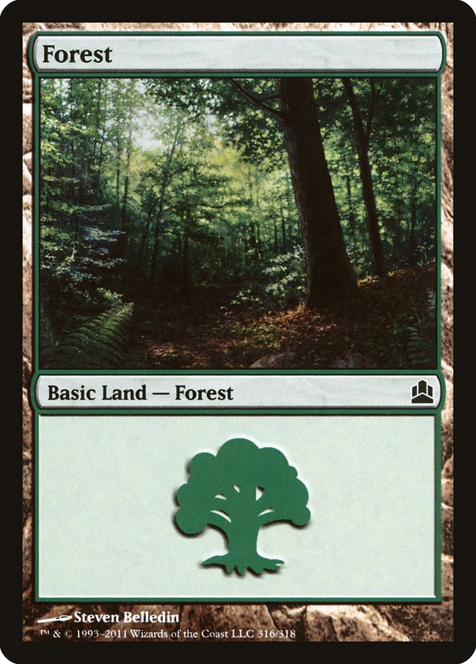 Forest (316) [Commander 2011] | Yard's Games Ltd