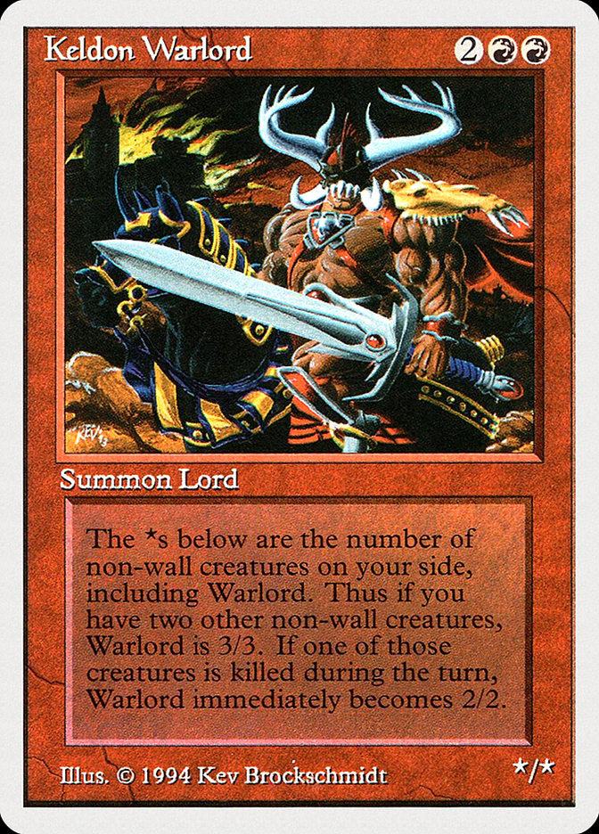 Keldon Warlord [Summer Magic / Edgar] | Yard's Games Ltd