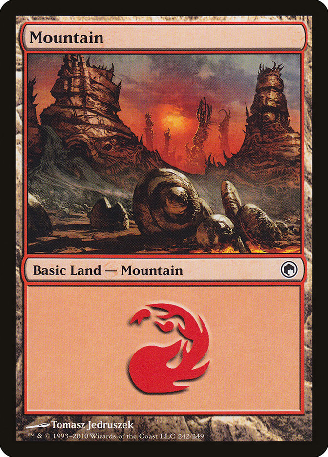 Mountain (242) [Scars of Mirrodin] | Yard's Games Ltd