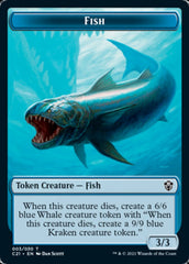 Beast (010) // Fish Double-Sided Token [Commander 2021 Tokens] | Yard's Games Ltd