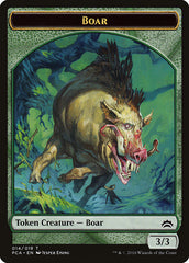 Goblin // Boar Double-Sided Token [Planechase Anthology Tokens] | Yard's Games Ltd