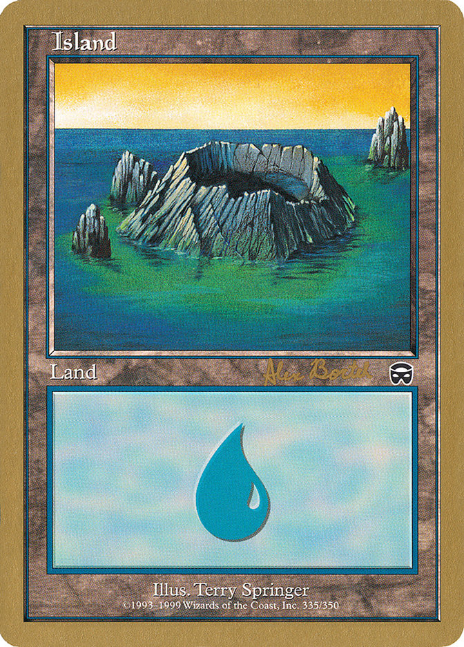 Island (ab335) (Alex Borteh) [World Championship Decks 2001] | Yard's Games Ltd