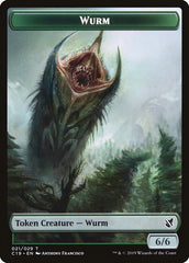 Beast (013) // Wurm Double-Sided Token [Commander 2019 Tokens] | Yard's Games Ltd