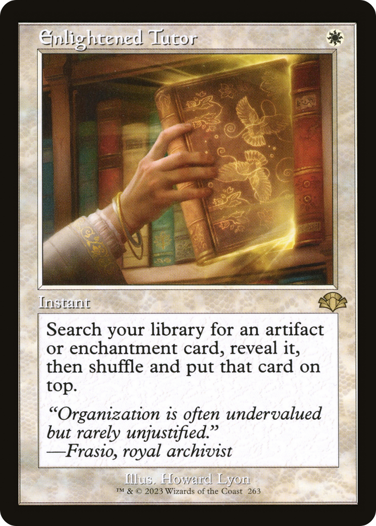 Enlightened Tutor (Retro) [Dominaria Remastered] | Yard's Games Ltd