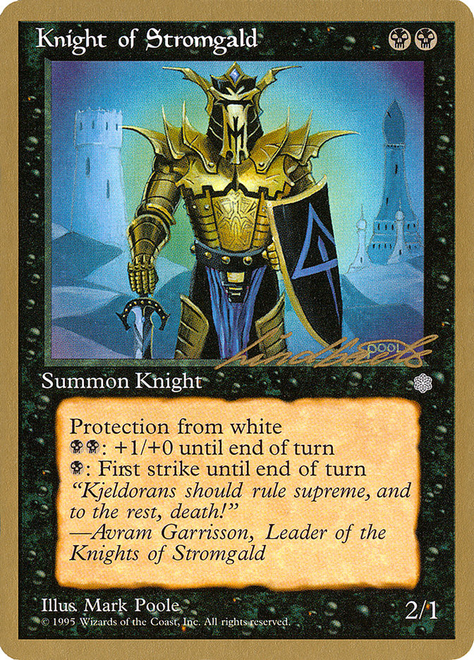 Knight of Stromgald (Leon Lindback) [Pro Tour Collector Set] | Yard's Games Ltd