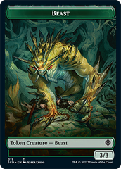 Beast // Beast Double-Sided Token [Starter Commander Decks] | Yard's Games Ltd