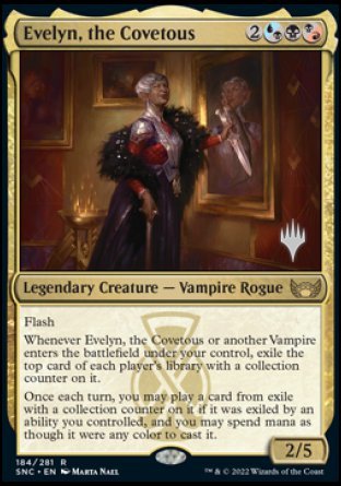 Evelyn, the Covetous (Promo Pack) [Streets of New Capenna Promos] | Yard's Games Ltd