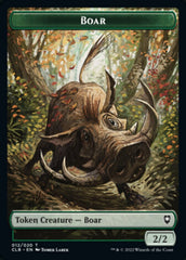 Boar // Ogre Double-Sided Token [Commander Legends: Battle for Baldur's Gate Tokens] | Yard's Games Ltd