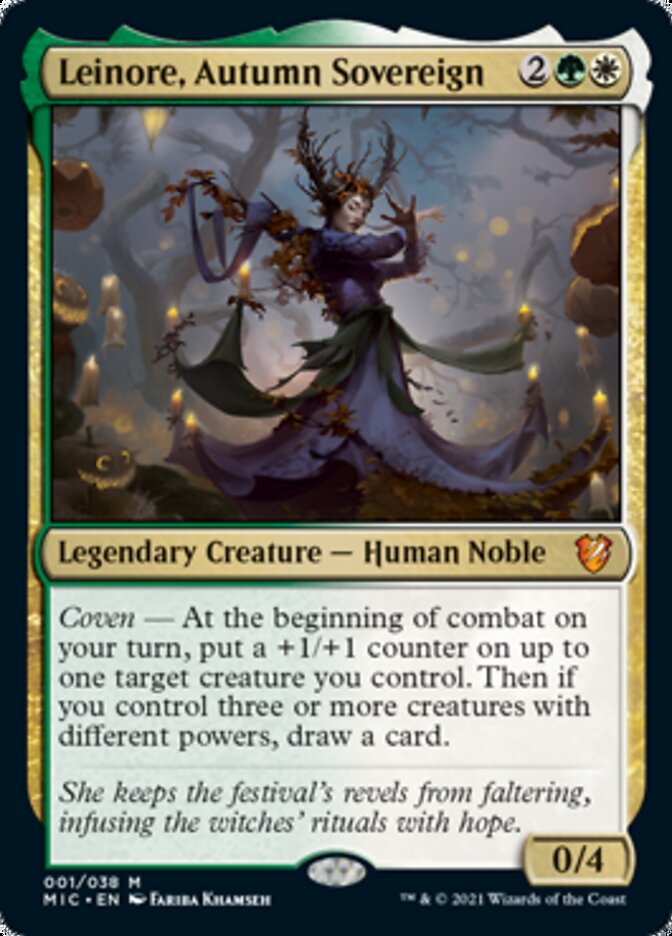 Leinore, Autumn Sovereign (Display Commander) [Innistrad: Midnight Hunt Commander] | Yard's Games Ltd