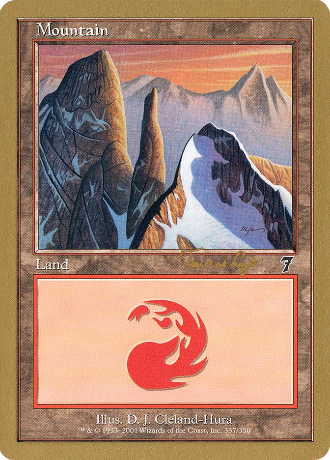 Mountain (337) (Tom van de Logt) [World Championship Decks 2001] | Yard's Games Ltd