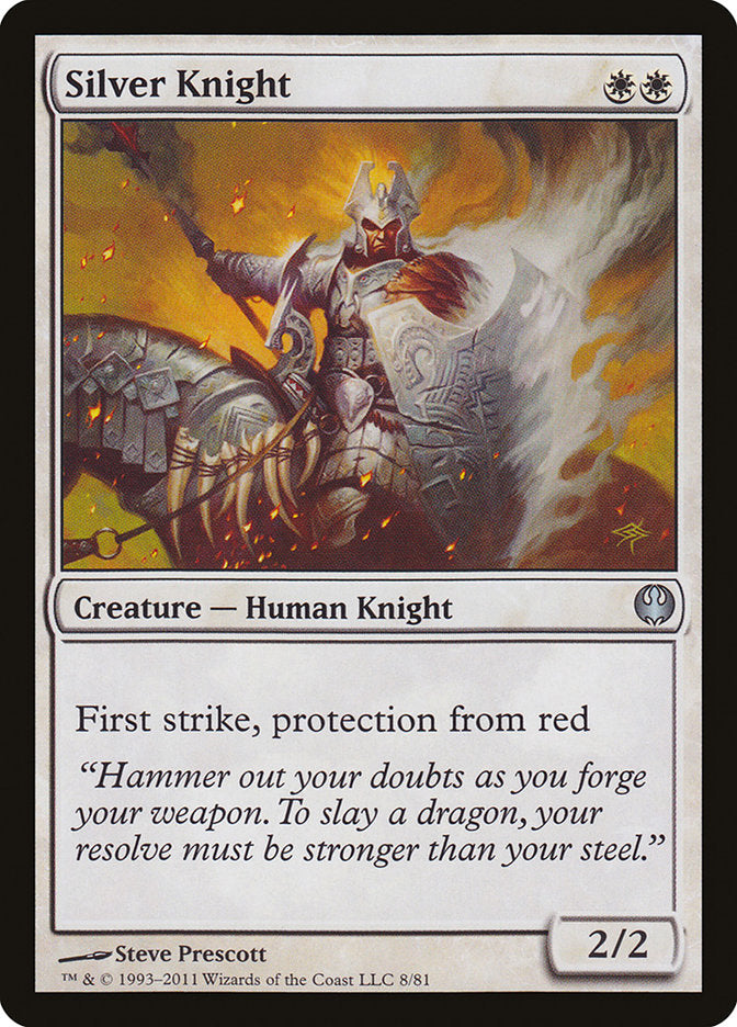 Silver Knight [Duel Decks: Knights vs. Dragons] | Yard's Games Ltd