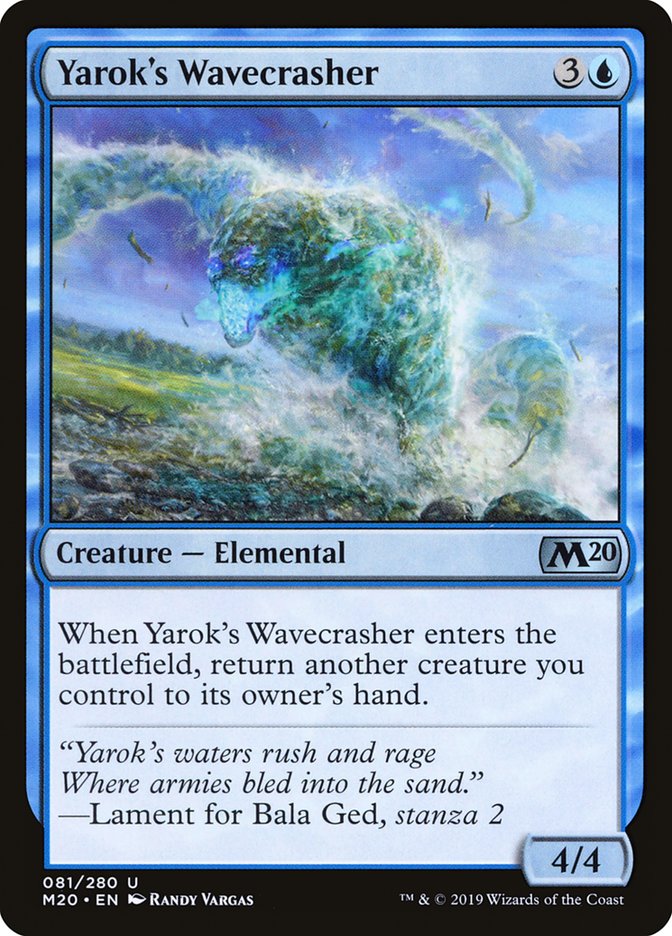 Yarok's Wavecrasher [Core Set 2020] | Yard's Games Ltd