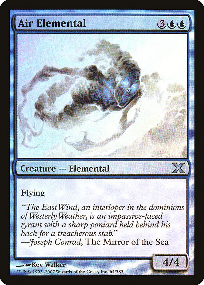 Air Elemental (Premium Foil) [Tenth Edition] | Yard's Games Ltd