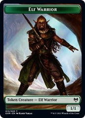 Elf Warrior // Shard Double-Sided Token [Kaldheim Tokens] | Yard's Games Ltd