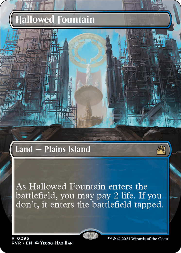 Hallowed Fountain (Borderless) [Ravnica Remastered] | Yard's Games Ltd