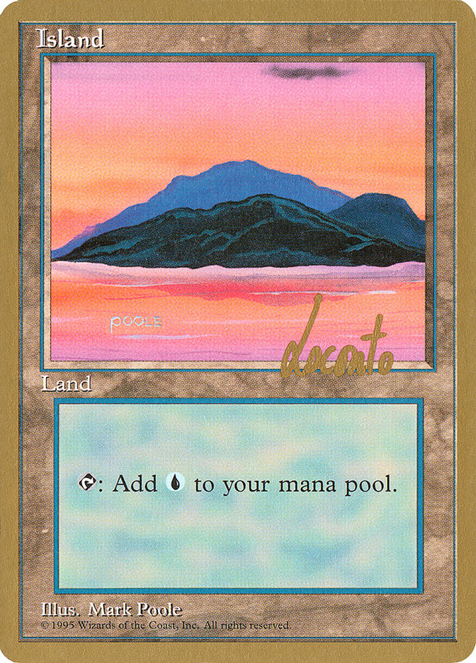 Island (ml369) (Michael Loconto) [Pro Tour Collector Set] | Yard's Games Ltd