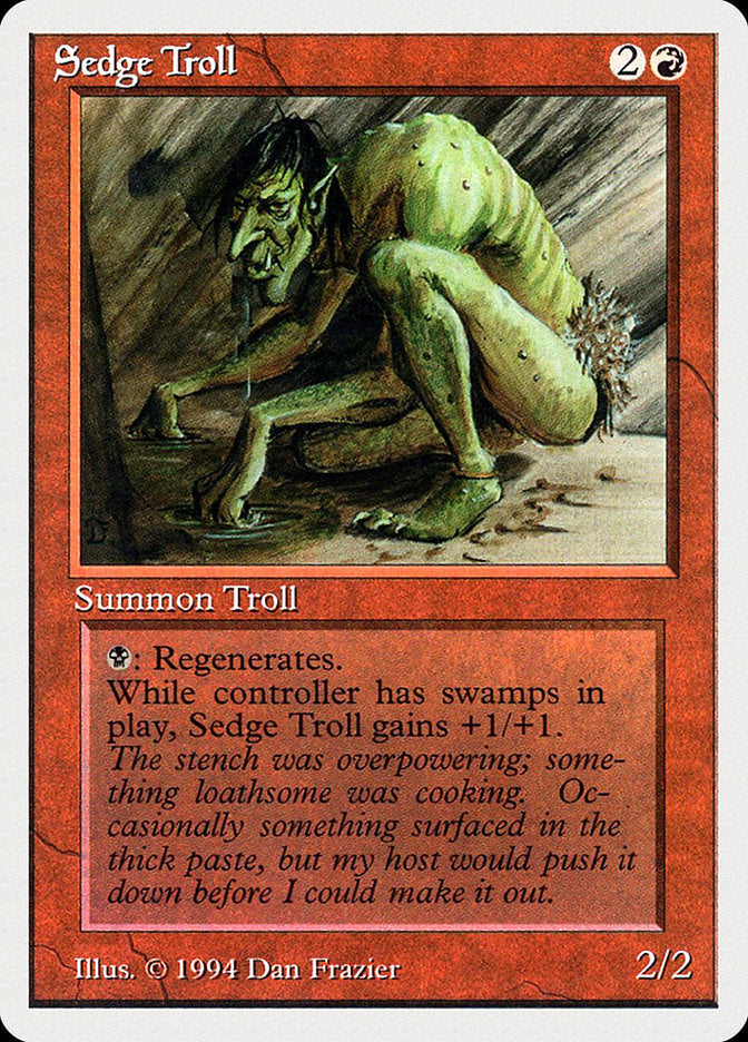 Sedge Troll [Summer Magic / Edgar] | Yard's Games Ltd