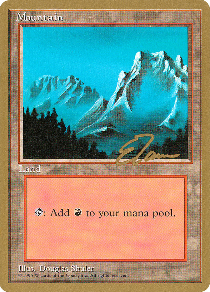 Mountain (et374) (Eric Tam) [Pro Tour Collector Set] | Yard's Games Ltd