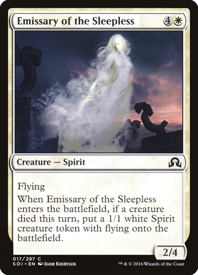 Emissary of the Sleepless [Shadows over Innistrad] | Yard's Games Ltd