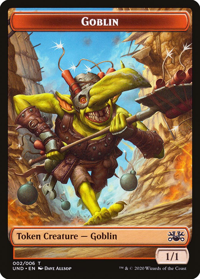 Goblin // Giant Teddy Bear Double-Sided Token [Unsanctioned Tokens] | Yard's Games Ltd