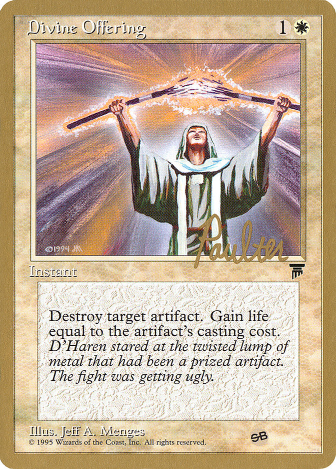 Divine Offering (Preston Poulter) (SB) [Pro Tour Collector Set] | Yard's Games Ltd