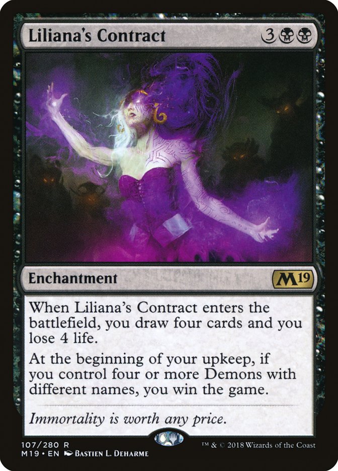 Liliana's Contract [Core Set 2019] | Yard's Games Ltd