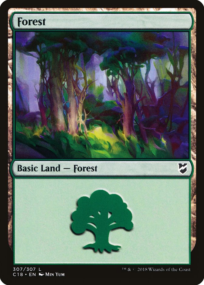 Forest (307) [Commander 2018] | Yard's Games Ltd