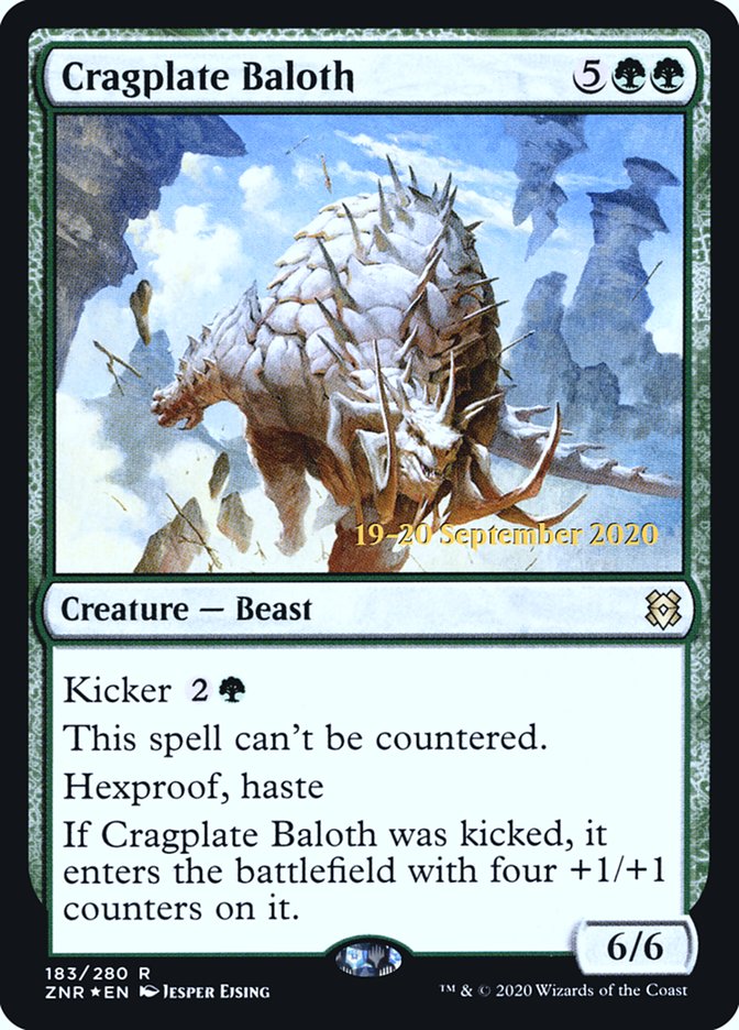 Cragplate Baloth [Zendikar Rising Prerelease Promos] | Yard's Games Ltd