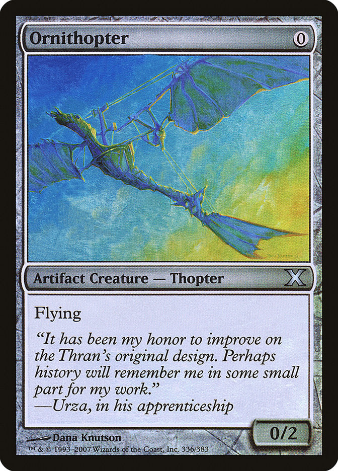 Ornithopter (Premium Foil) [Tenth Edition] | Yard's Games Ltd