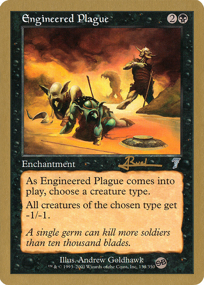 Engineered Plague (Antoine Ruel) (SB) [World Championship Decks 2001] | Yard's Games Ltd