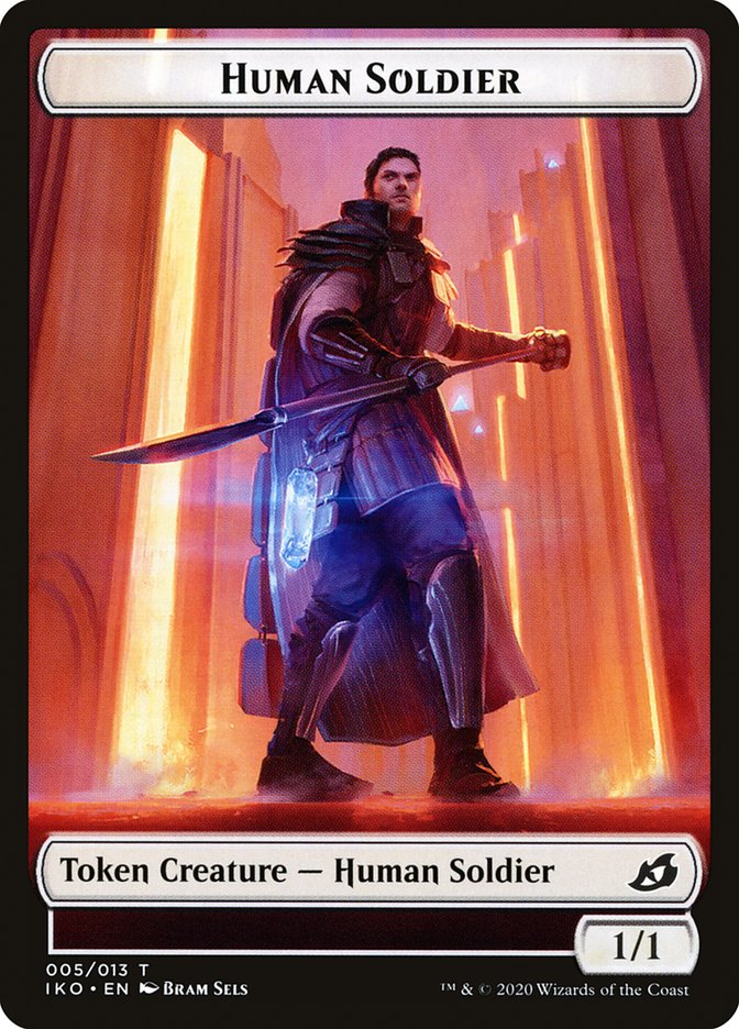 Human Soldier Token (005/013) [Ikoria: Lair of Behemoths Tokens] | Yard's Games Ltd