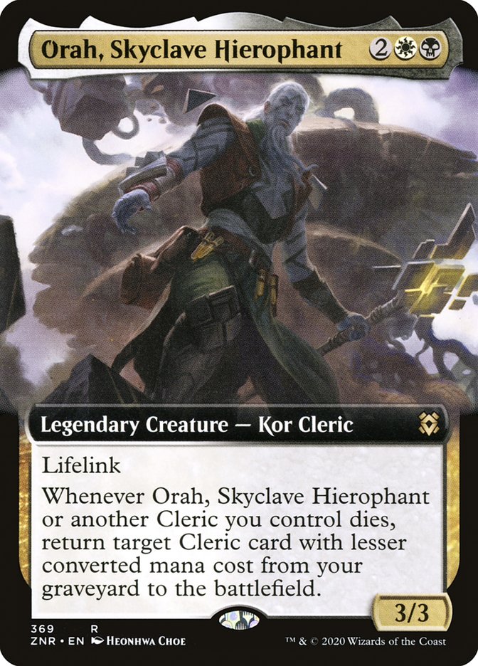 Orah, Skyclave Hierophant (Extended Art) [Zendikar Rising] | Yard's Games Ltd