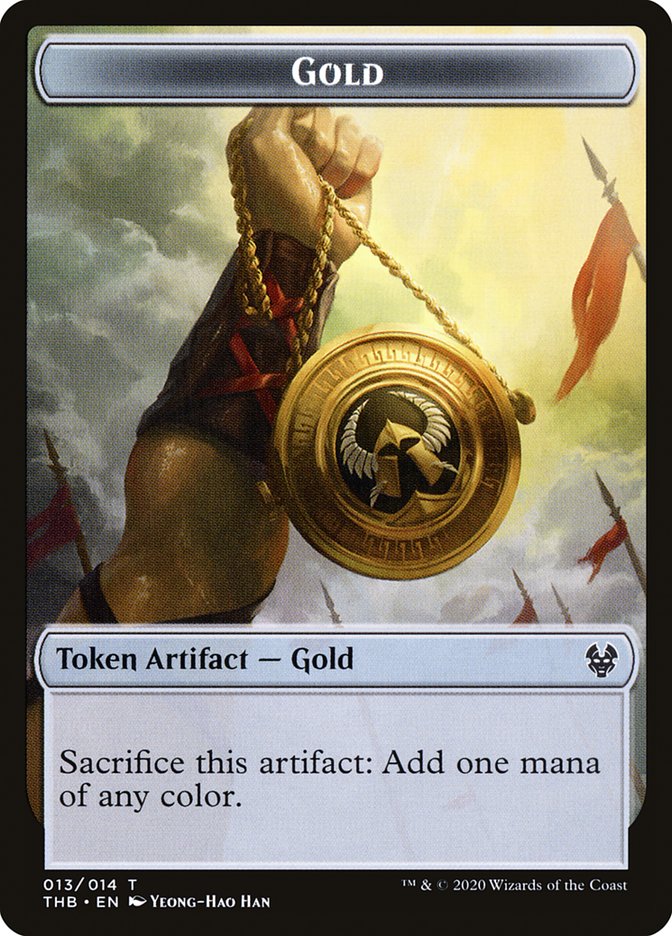 Gold Token [Theros Beyond Death Tokens] | Yard's Games Ltd