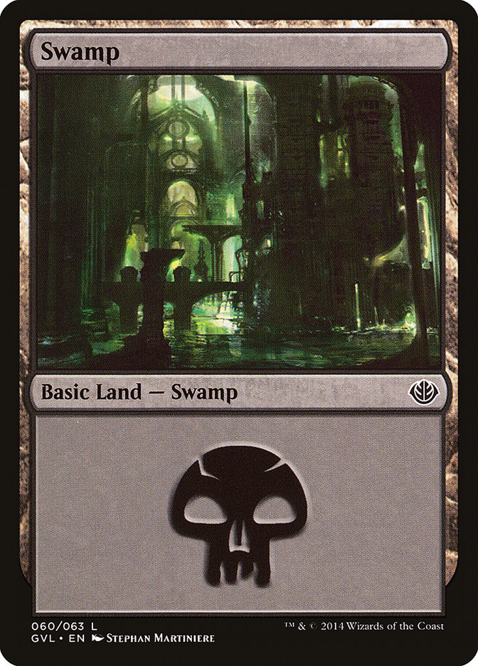 Swamp (60) (Garruk vs. Liliana) [Duel Decks Anthology] | Yard's Games Ltd