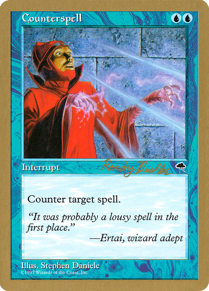 Counterspell (Randy Buehler) [World Championship Decks 1998] | Yard's Games Ltd