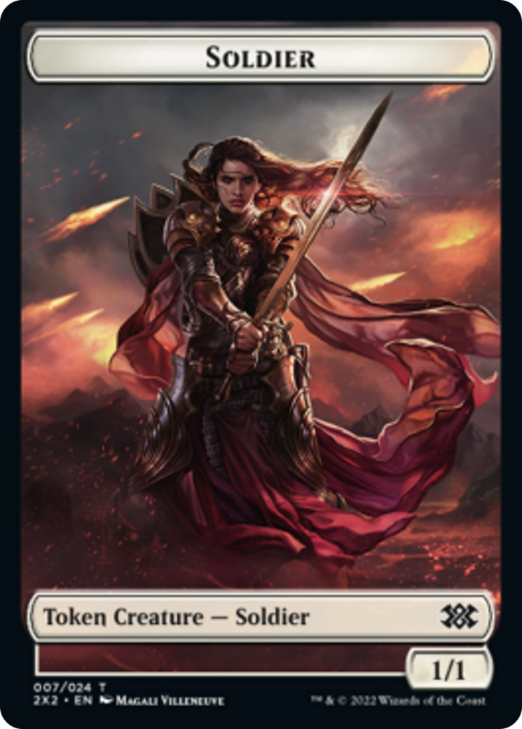 Faerie Rogue // Soldier Double-Sided Token [Double Masters 2022 Tokens] | Yard's Games Ltd